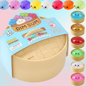 classic-shop 93 Dumpling Squishy Mystery Box, Random 1 of 14 Colors